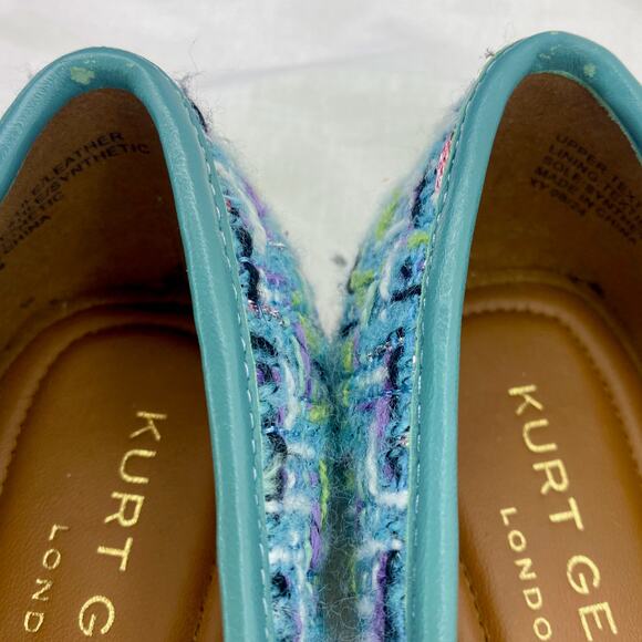 Kurt Geiger London Tweed & Leather Ballet Flats MSRP$130 - Picture 8 of 16